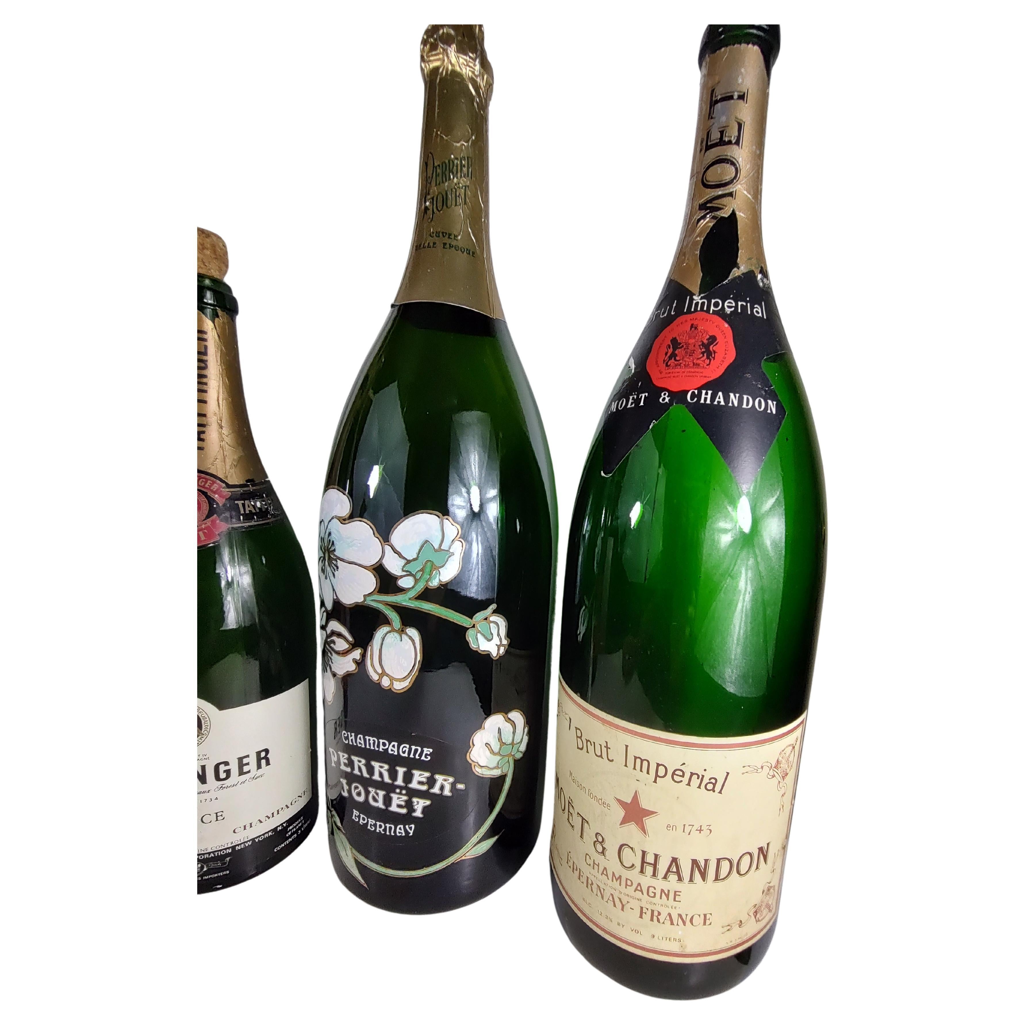 display champagne bottles