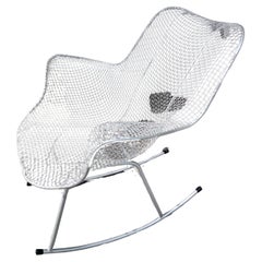 Retro Mid Century Modern Sculptura Lounge Rocking Chair by Russell Woodard