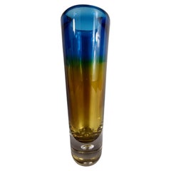 Vintage Mid-Century Modern Art Glass Vase by Vicke Lindstrand for Kosta Boda # 41890
