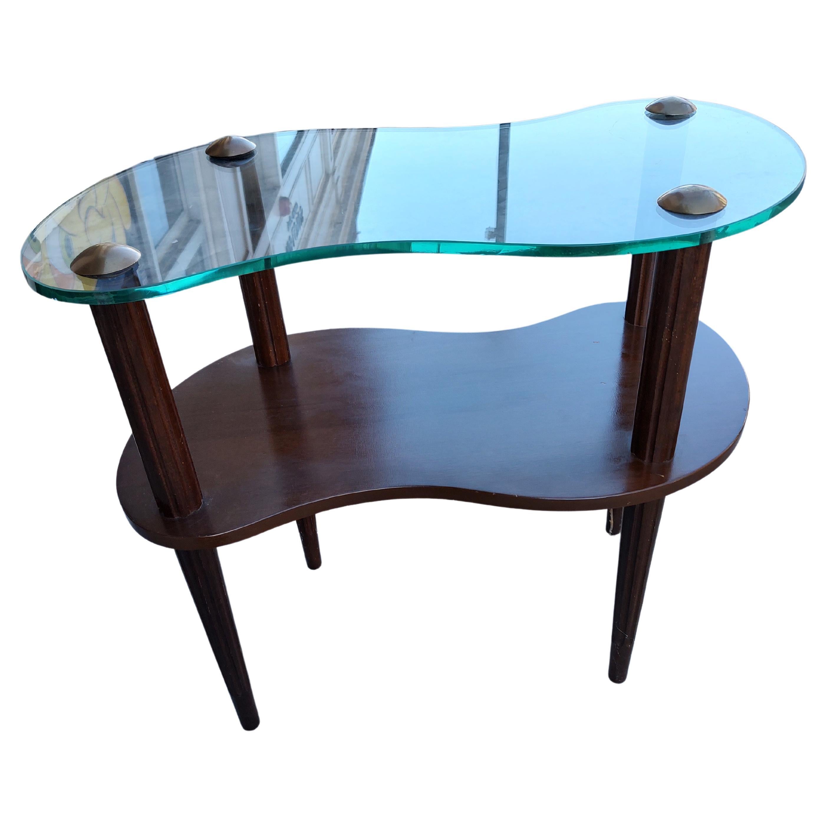 Pair of Mid-Century Modern Art Deco Cloud Tables Attributed to Gilbert Rohde  In Good Condition For Sale In Port Jervis, NY