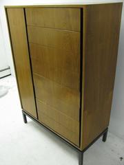 Mid-Century Modern Rosewood Tall Dresser with Ebonized Frame Edward Wormley