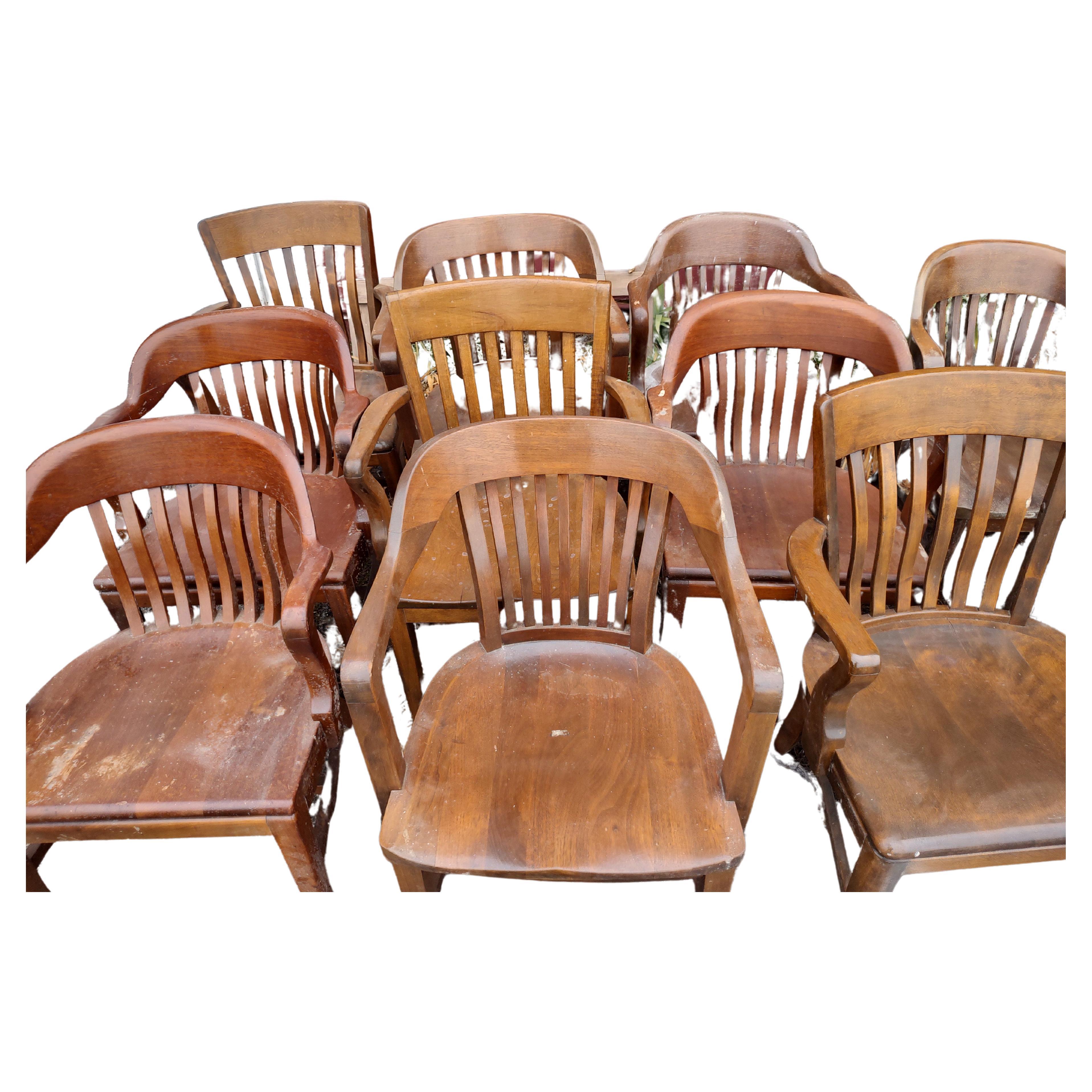 bankers chair wood
