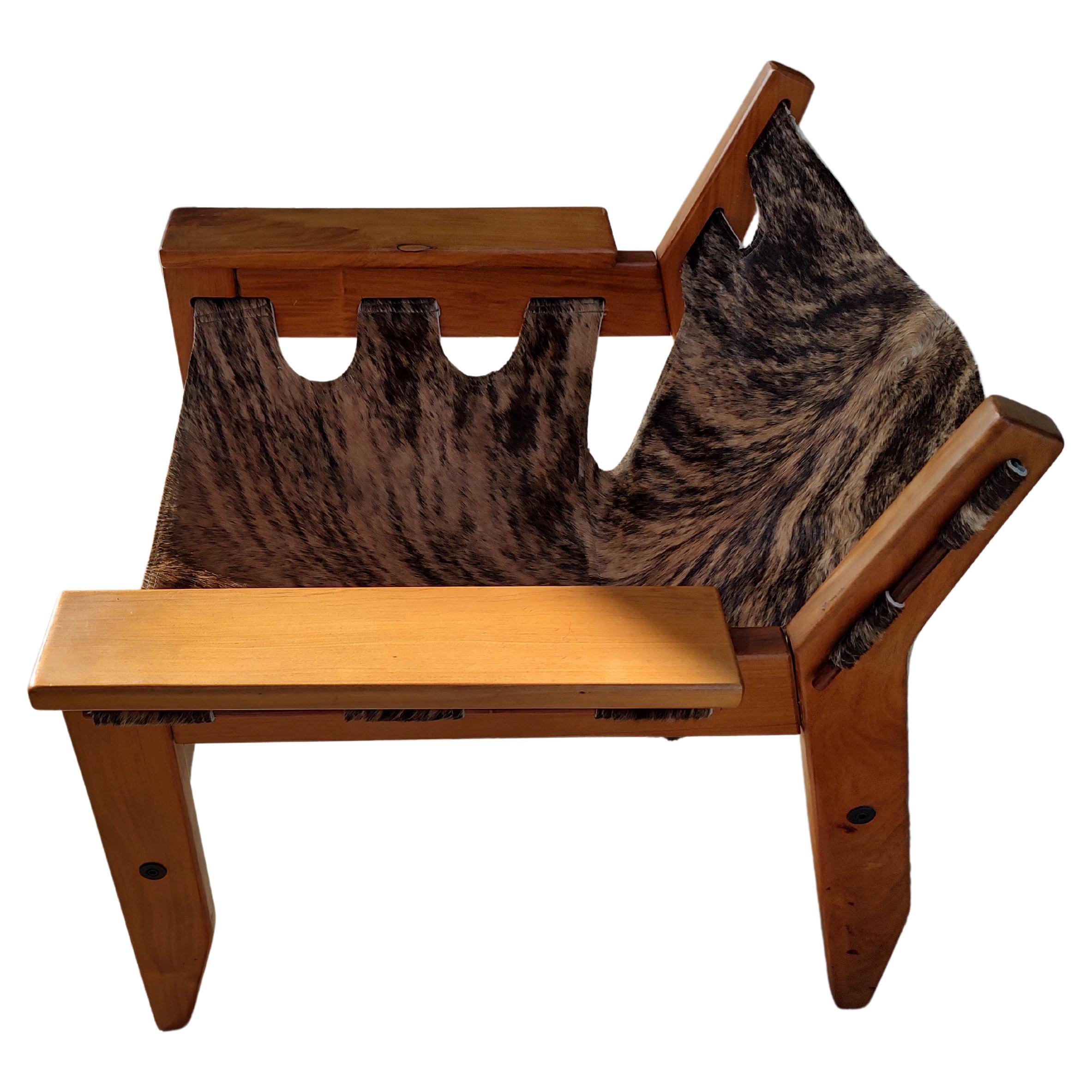 Fait main Chaise longue « Kilin » de Sergio Rodrigues x, style mi-siècle moderne