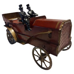 Used Early 20th C Dayton Hill Climber Open Touring Car with 2 Figures