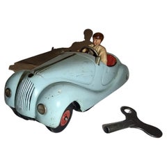 C1950 Schuco Modell # 2002 Jaguar Typ Sportwagen mit Driver und Horn, das funktioniert