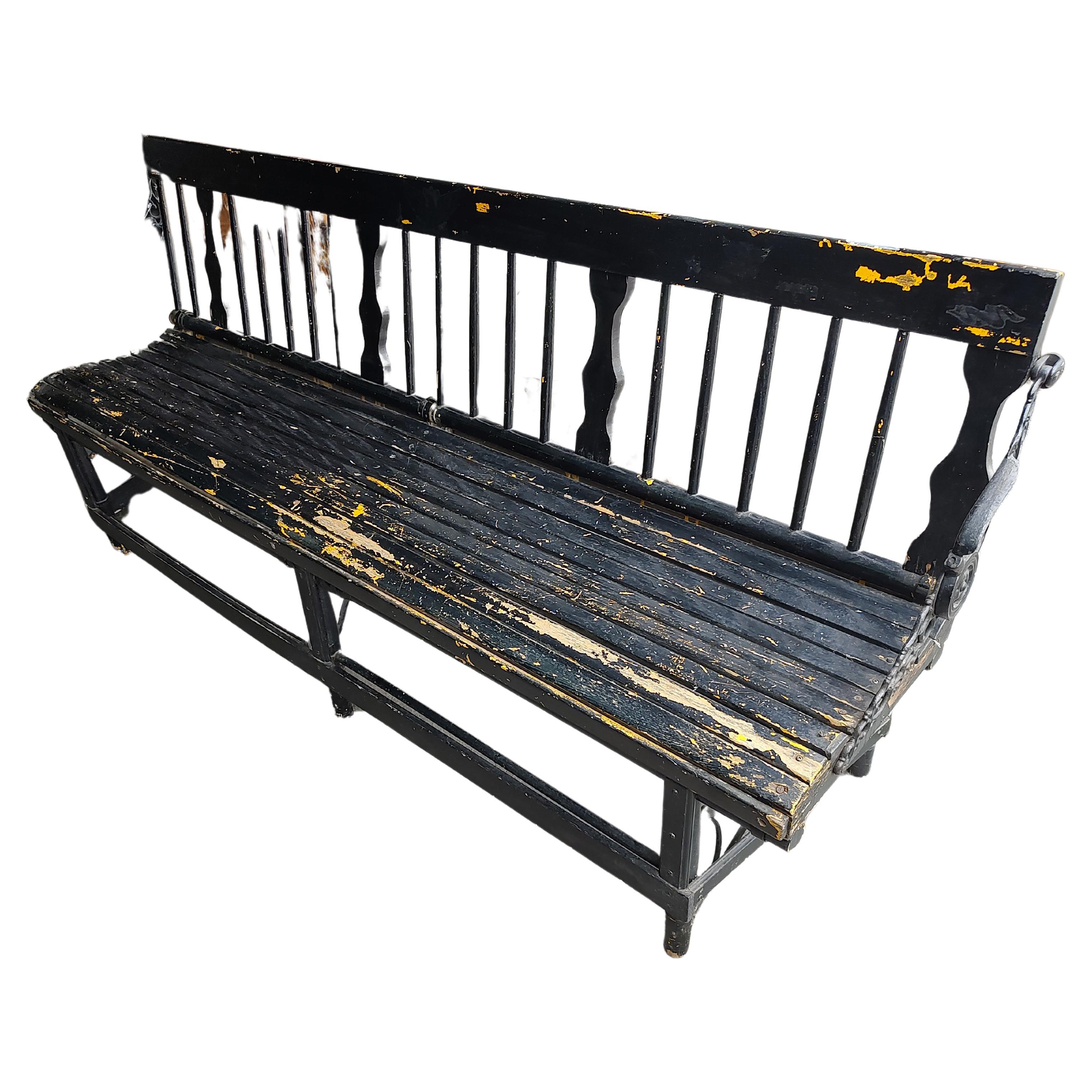 antique train station benches for sale
