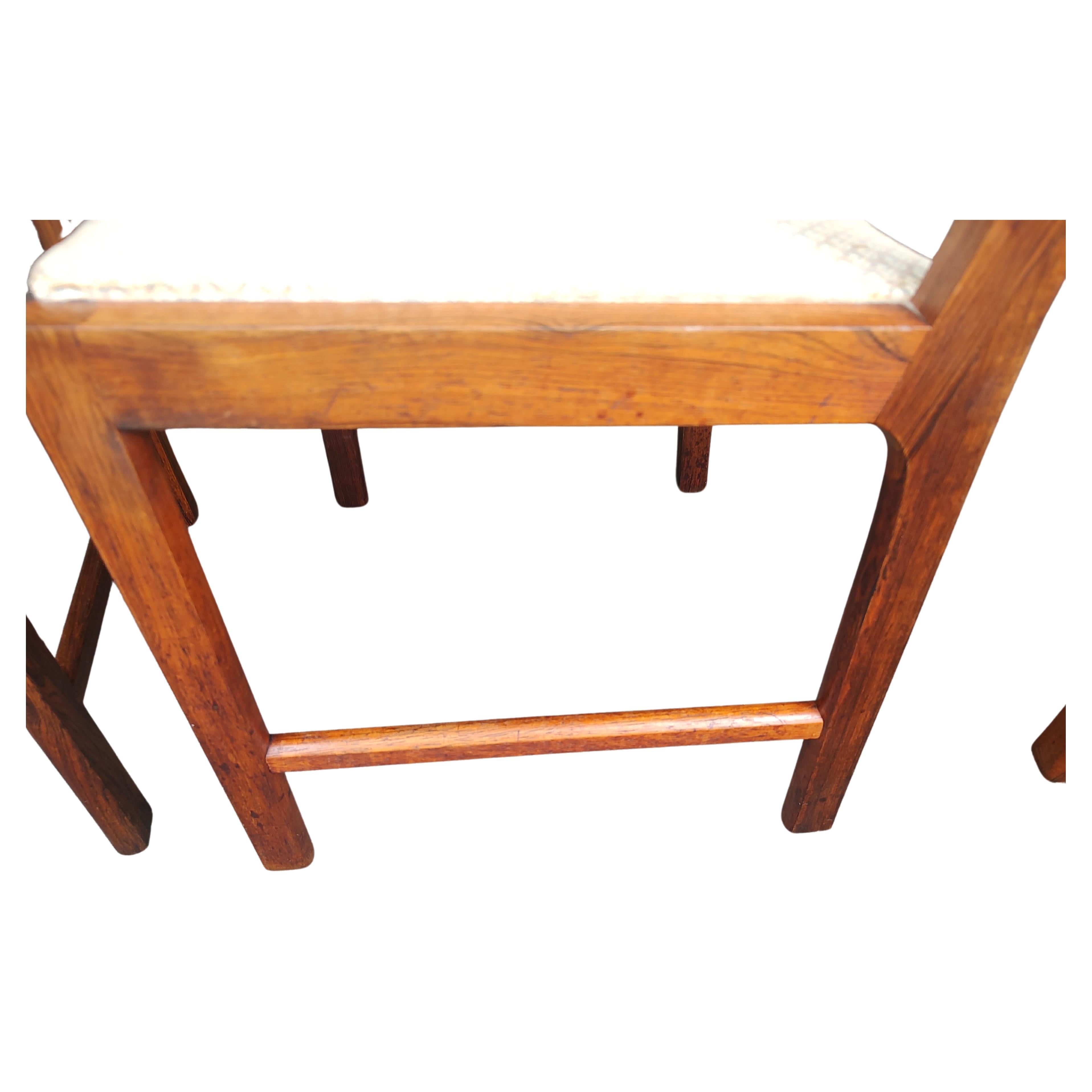 Scandinavo moderno Set di 6 sedie da pranzo in palissandro danese della metà del secolo scorso, stile Niels Moller in vendita