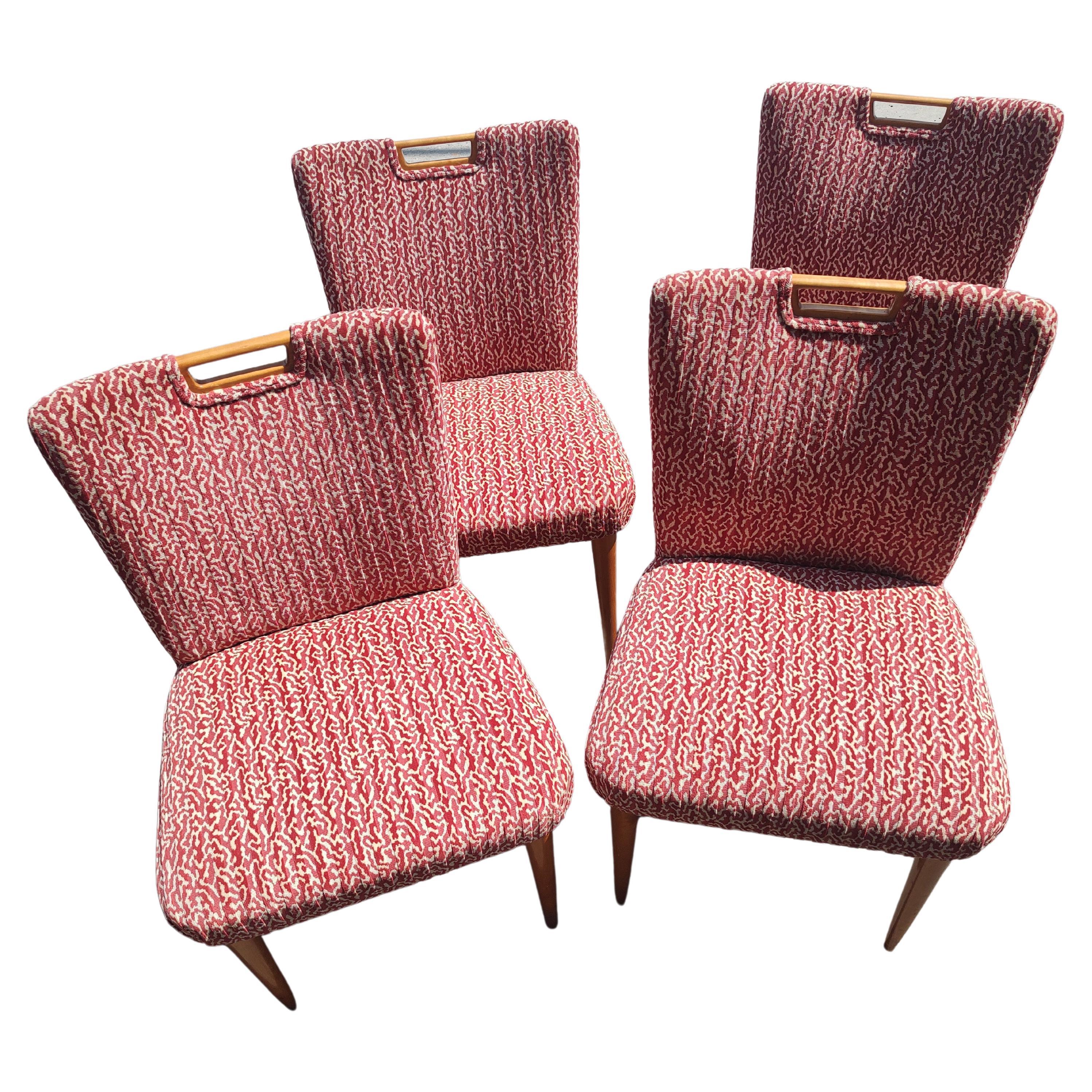 Fait main The Moderns Set 6 Upholstered Dining Chairs Tommi Parzinger for Charak en vente