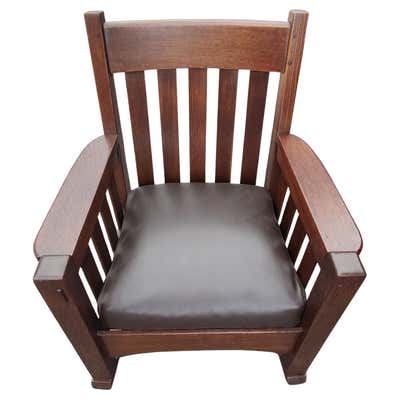 Harden Mission Oak Arts and Crafts Stickley Style Rocking Chair Rocker ...