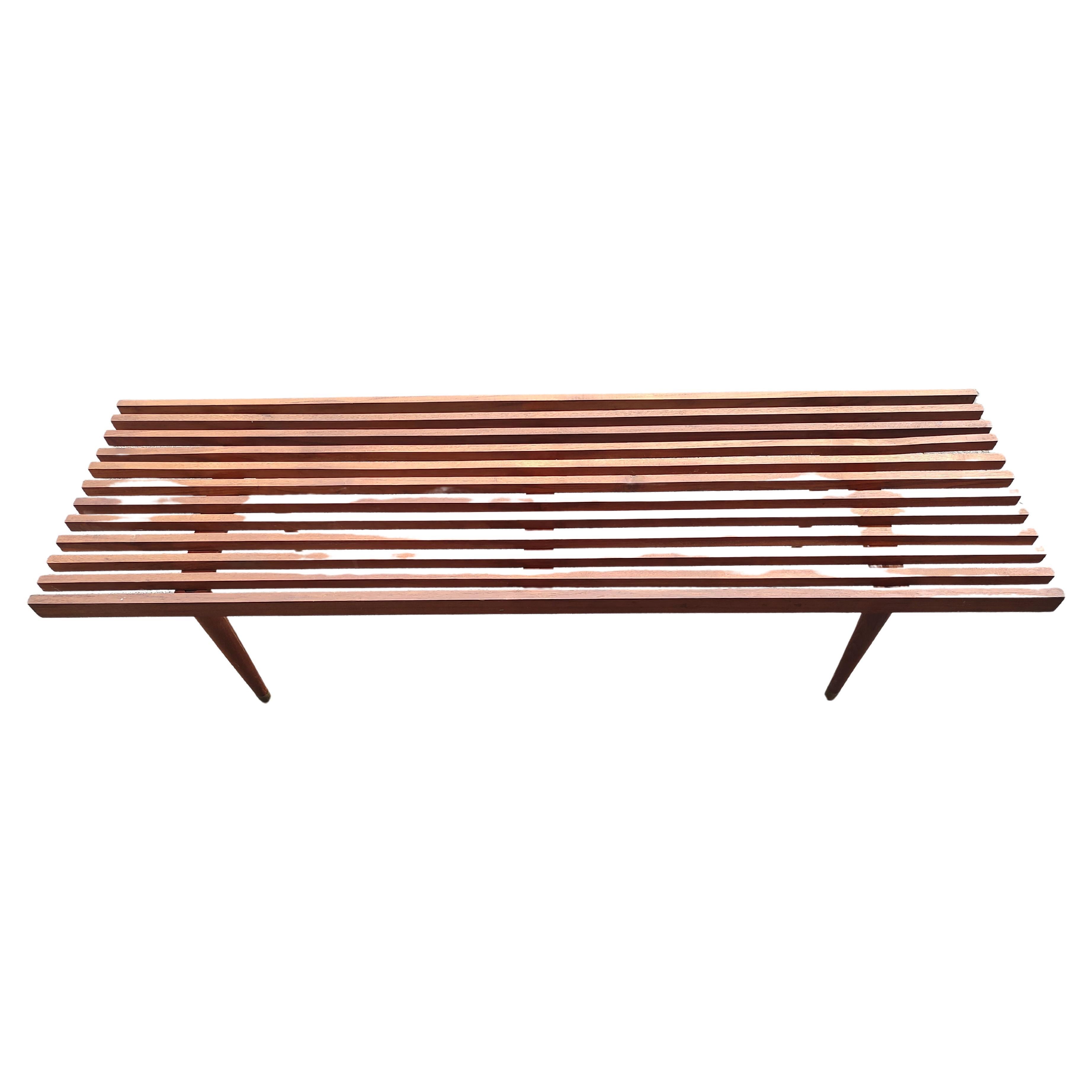 American Mid Century Modern Sculptural Teak Cocktail Table style of George Nelson  For Sale