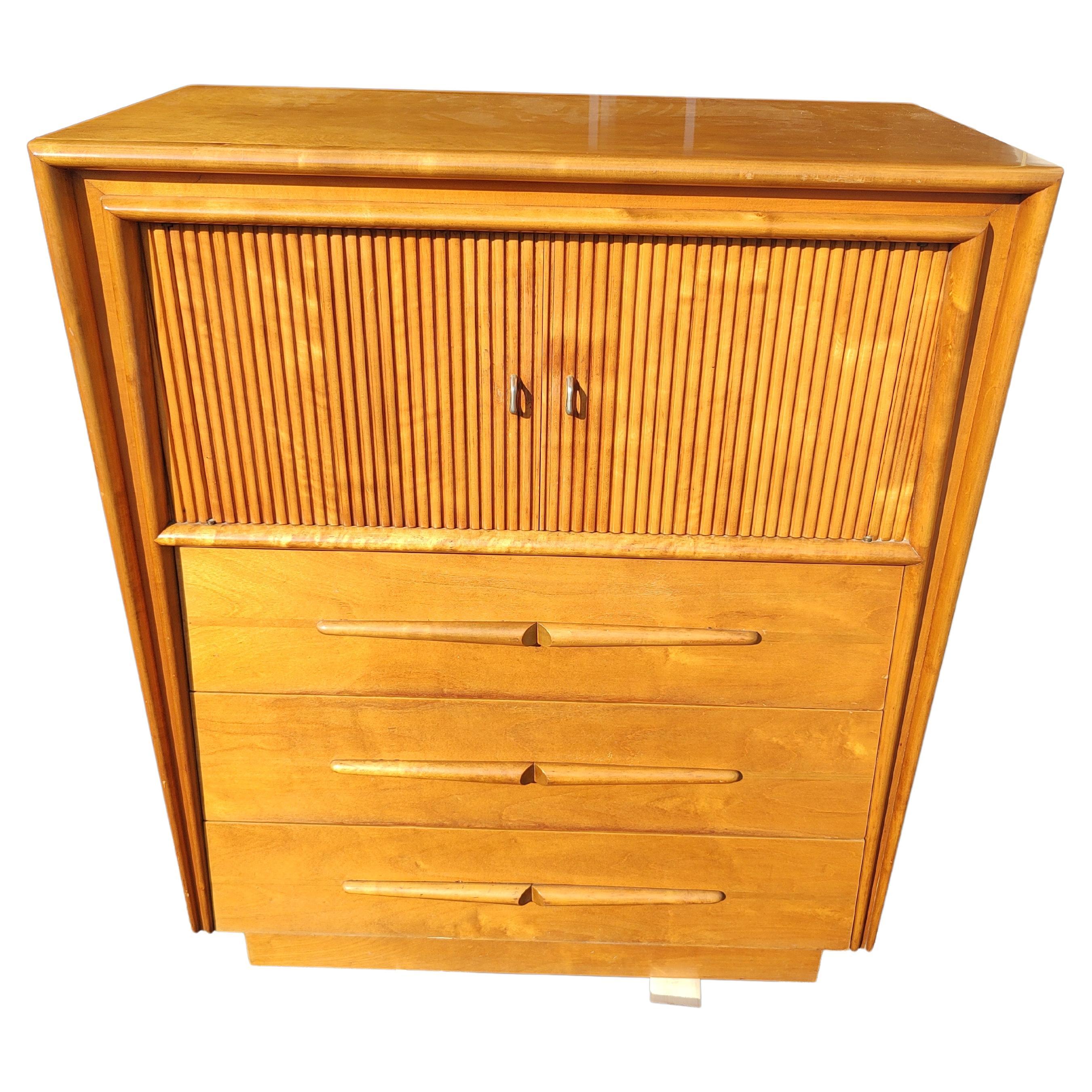 Mid Century Scandinavian Modern Dresser by Edmond Spence Sweden C1953 In Good Condition For Sale In Port Jervis, NY