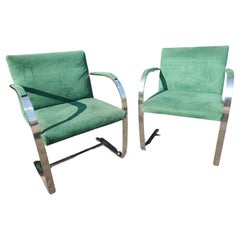 Pair of Mid Century Modern Bauhaus Styled Brno Chairs  Ludwig Mies van DerRohe 
