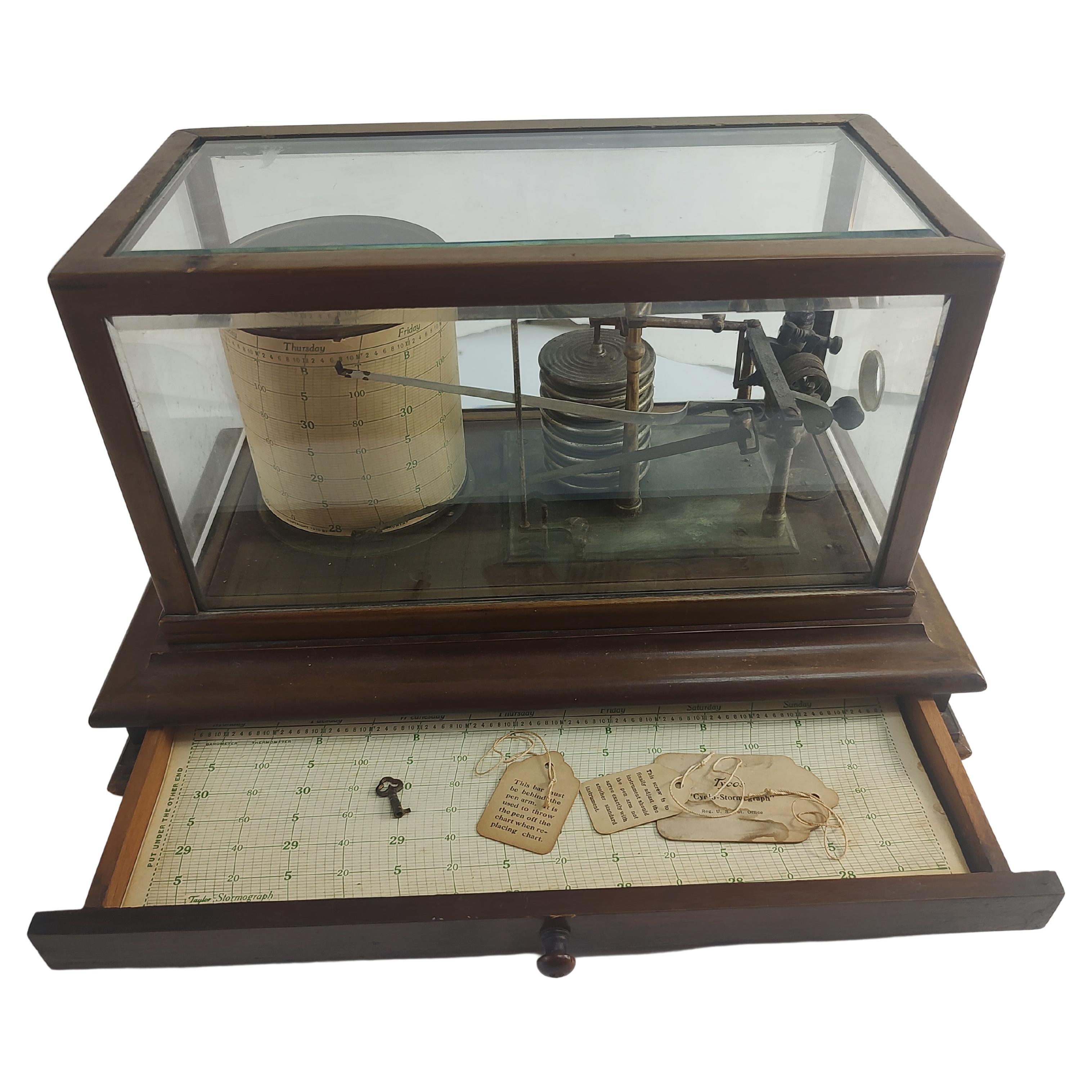 Late 19th Century Scientific "Cyclo-Stormograph" by Short & Mason Tycos