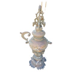 Large Cast Iron Finial Urn with Handle C1875