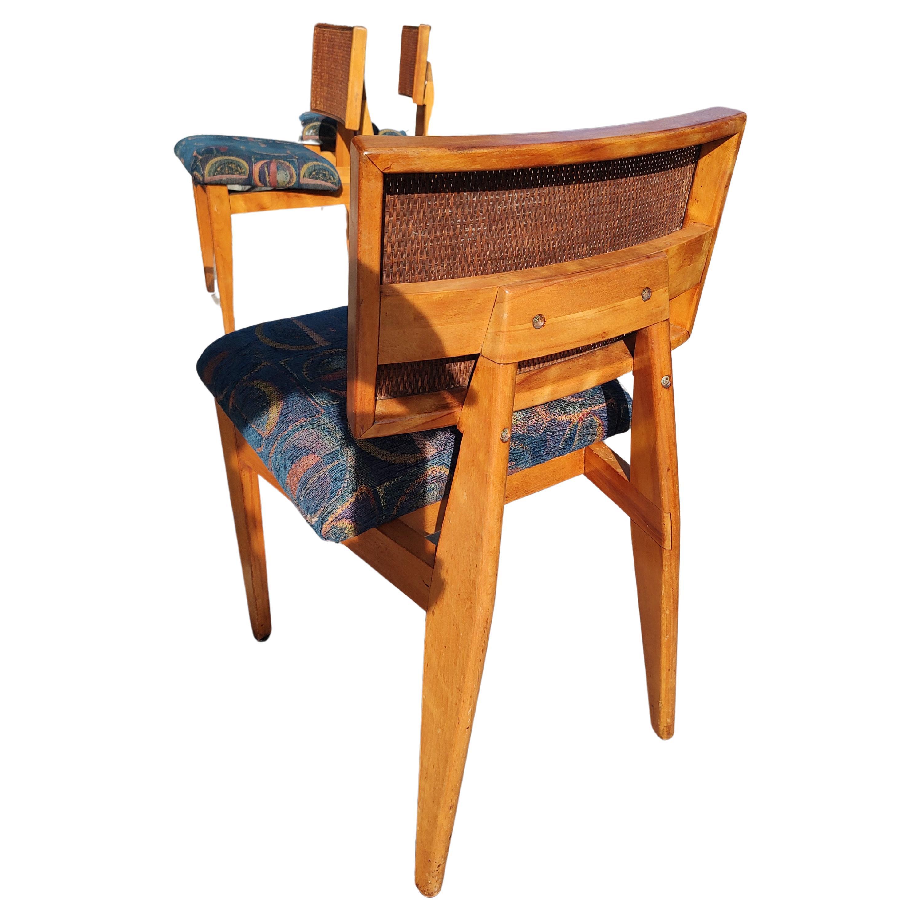 Chaises de salle à manger modernes du milieu du siècle dernier George Nelson pour Herman Miller en hêtre n° 4669 en vente 2