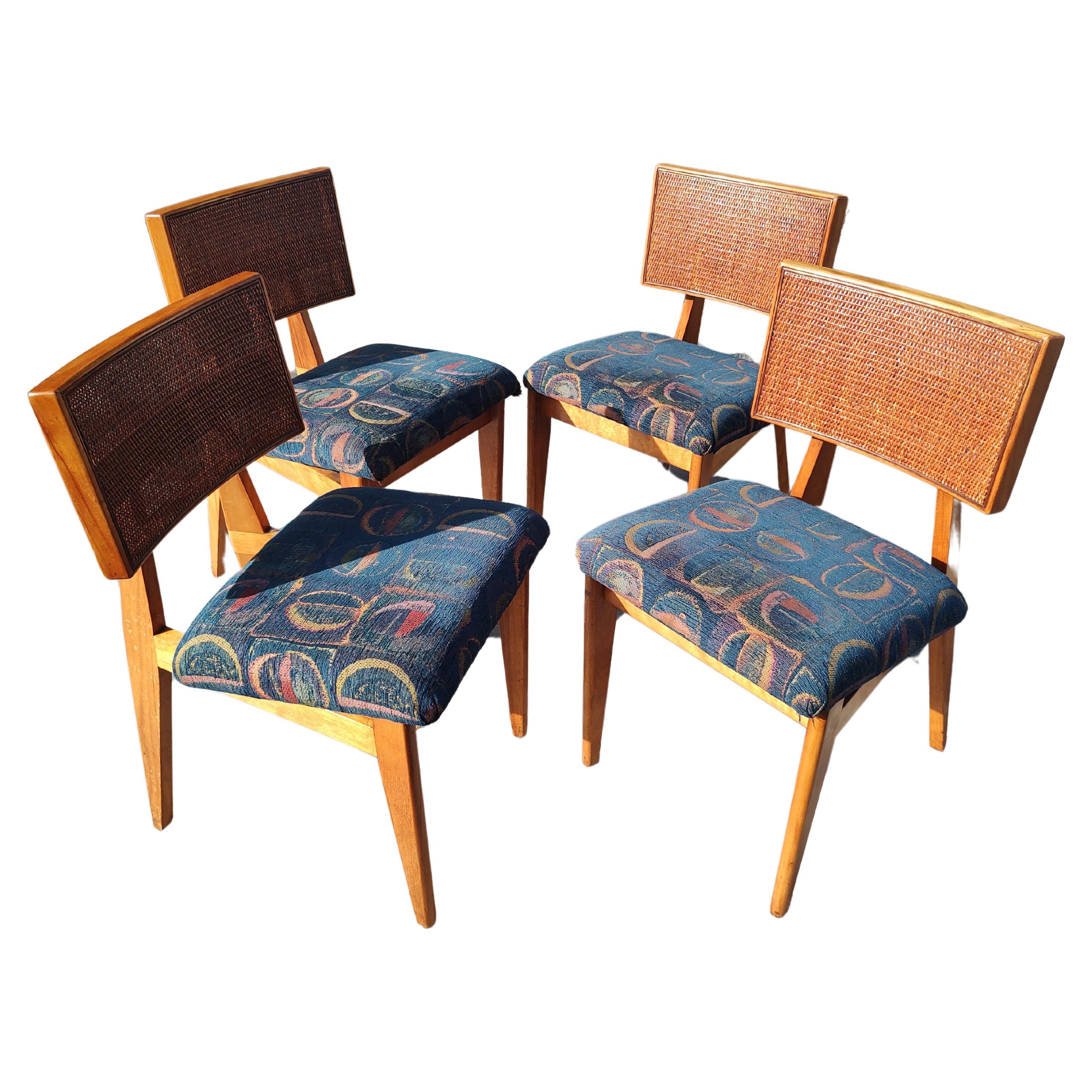 Mid Century Modern George Nelson for Herman Miller Dining Chairs in Beech #4669 For Sale