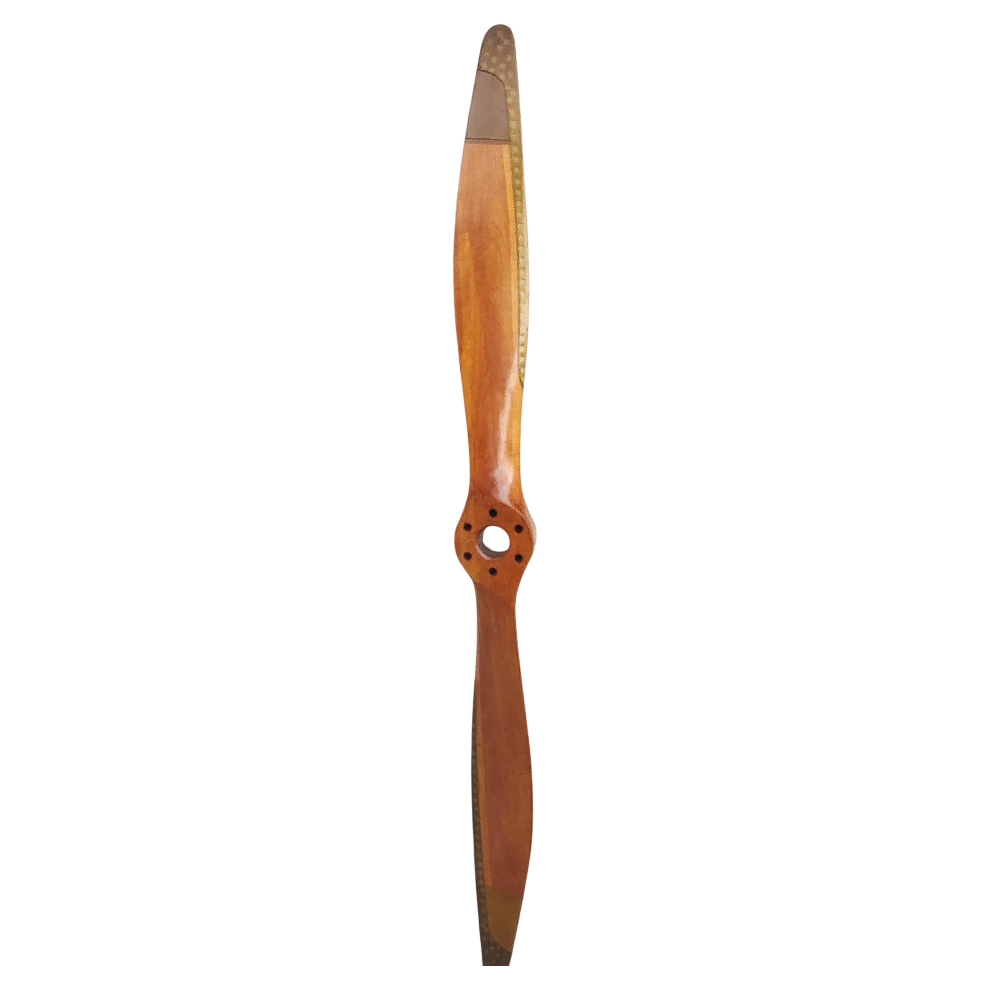 Mid Century C1940 Wooden Airplane Propeller by Fahlin Columbia Missouri USA  For Sale