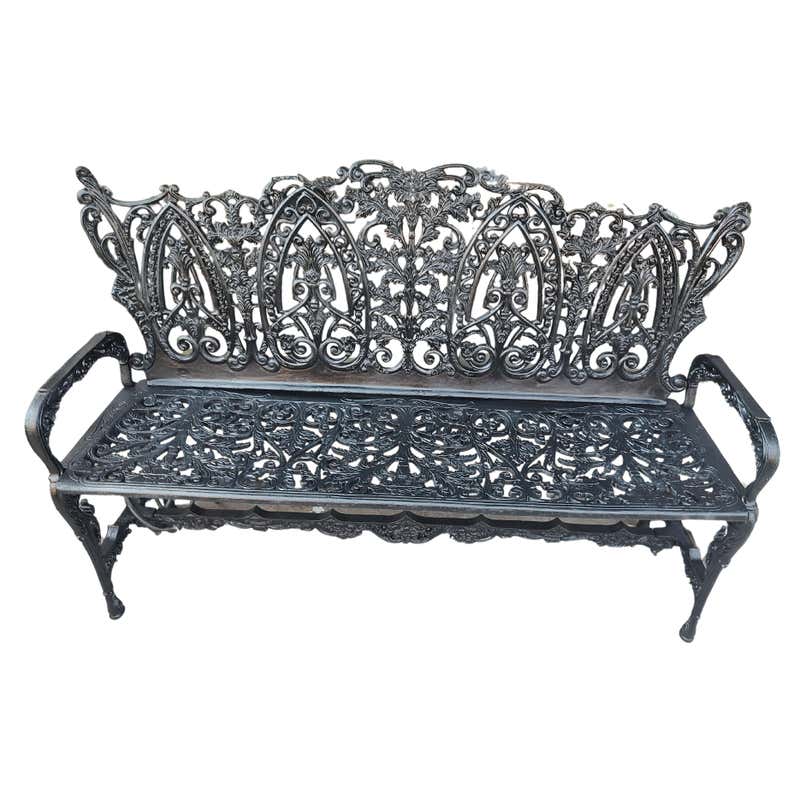 Cast Iron Garden Benches 58 For Sale on 1stDibs antique cast iron