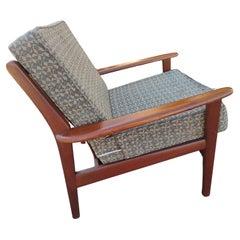 Retro Mid Century Danish Modern Teak Lounge Chair C1958