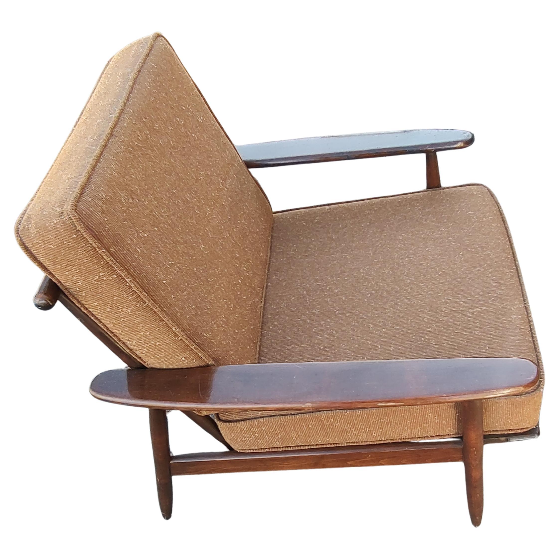 Mid Century Modern Walnut Lounge Chairs C1958 For Sale