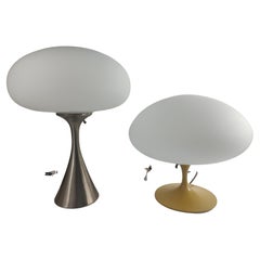 Vintage Mid Century Modern Sculptural Mushroom Table Lamps by Laurel Lamp Co. C1965