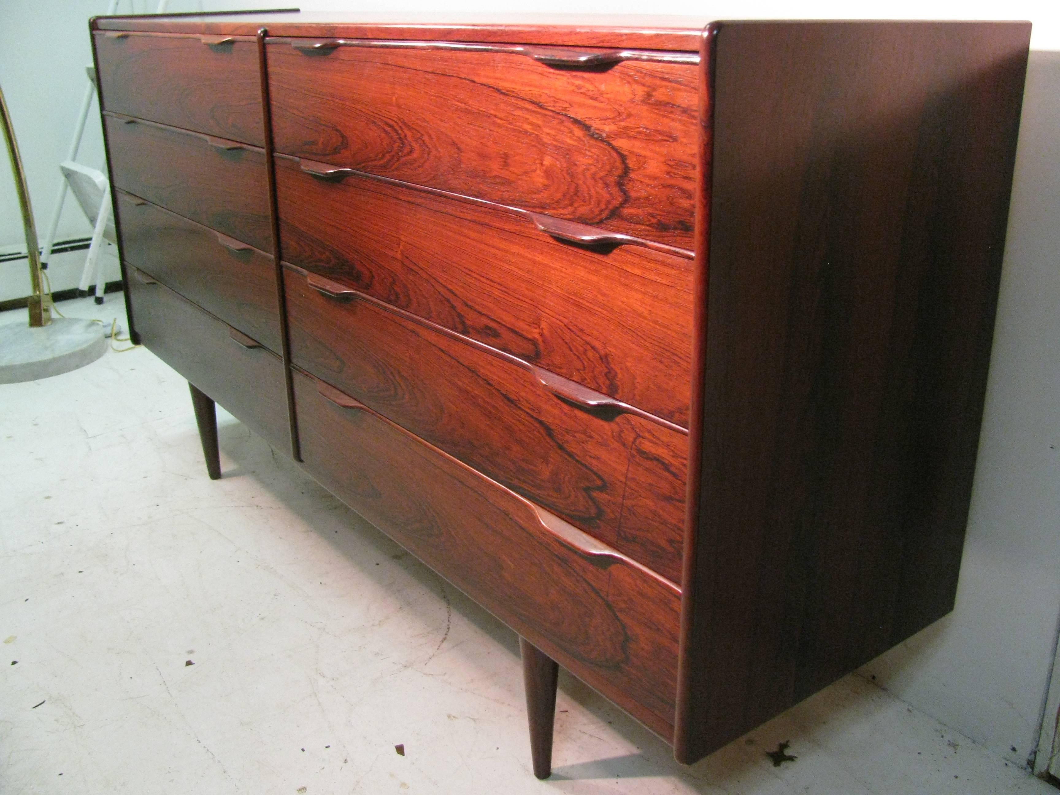 Fabulous Mid-Century Modern Danish Rosewood Long Dresser 2