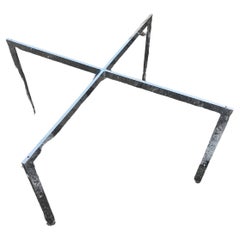 Mid Century Modern Marble Top Table by Ludwig Mies van der Rohe X Base C1965