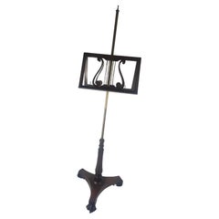 Antike Mahagoni & Messing Double Music Stand C1910