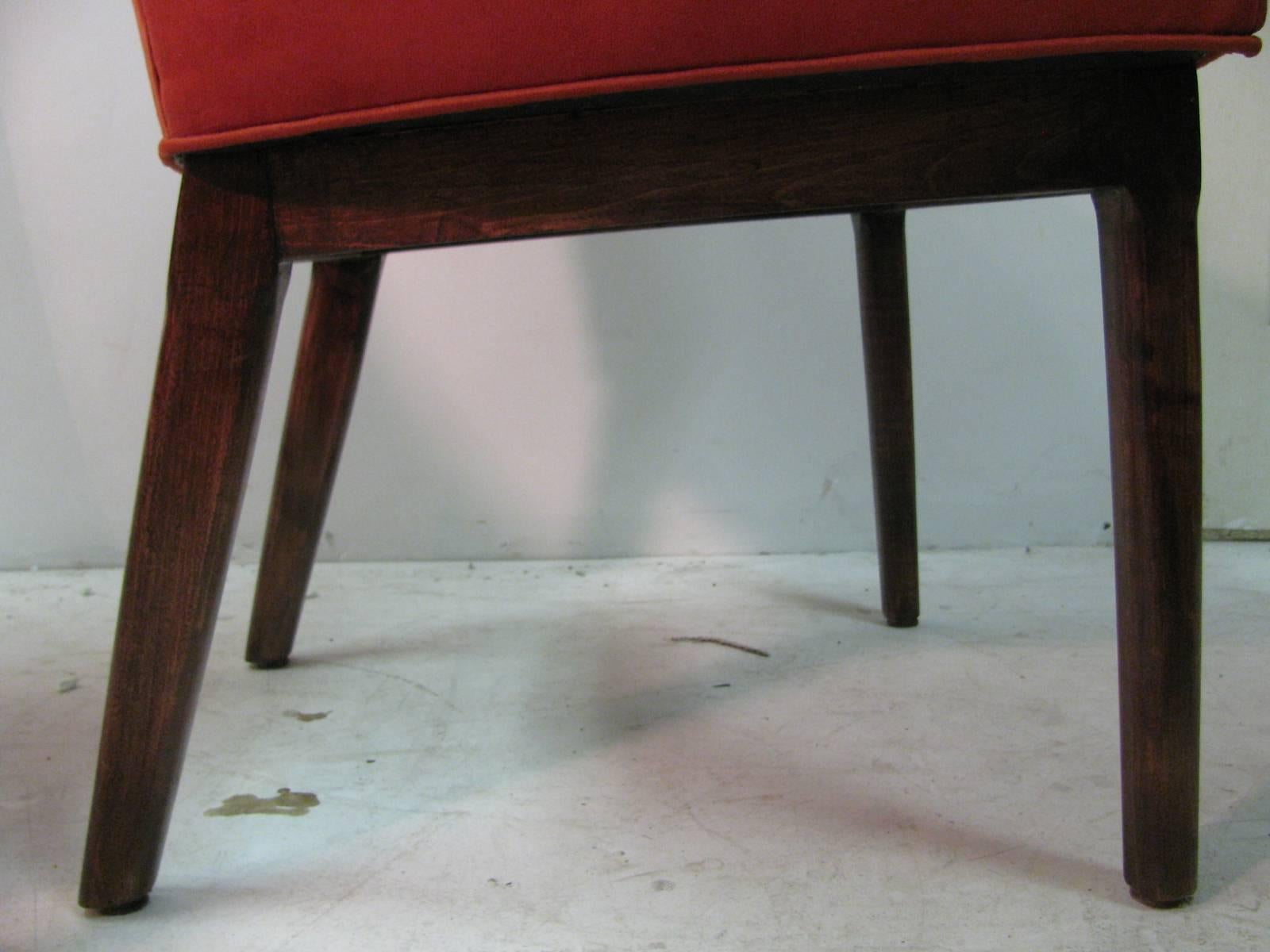 Set of Six Kipp Stewart Mid-Century Modern Restored Dining Room Chairs For Sale 2