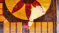 Early Stenciled Hand Painted Parchessi Game Table C 1920