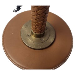 Pair of Adjustable Leather Stitched with Braided Stems by Visual Comfort Co.