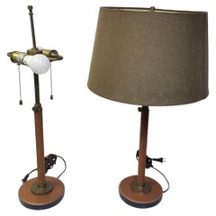 Pair of Adjustable Leather Stitched with Braided Stems by Visual Comfort Co.