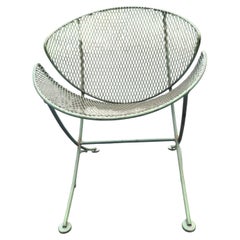 Mid-Century Modern Sculptural Patio Clam Shell Chair by Maurizio Tempestini 1955