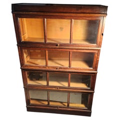 Mission Oak Arts & Crafts Stacking Barrister Bookcase by Maceys C1910 6 Sections