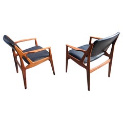 Pair of Mid-Century Scandinavian Modern Sculptural "ELLA" Chairs by Arne Vodder