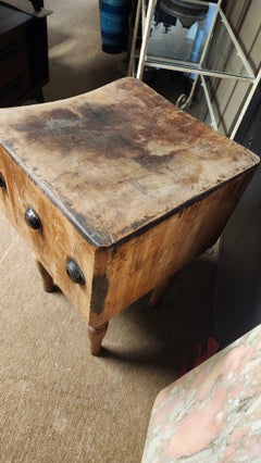 Early 20th Century Butcher Block Maple Table