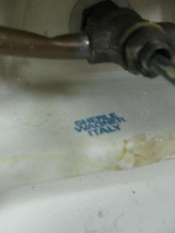 Sherle Wagner HandPainted Pedestal Sink with Faucet Set and