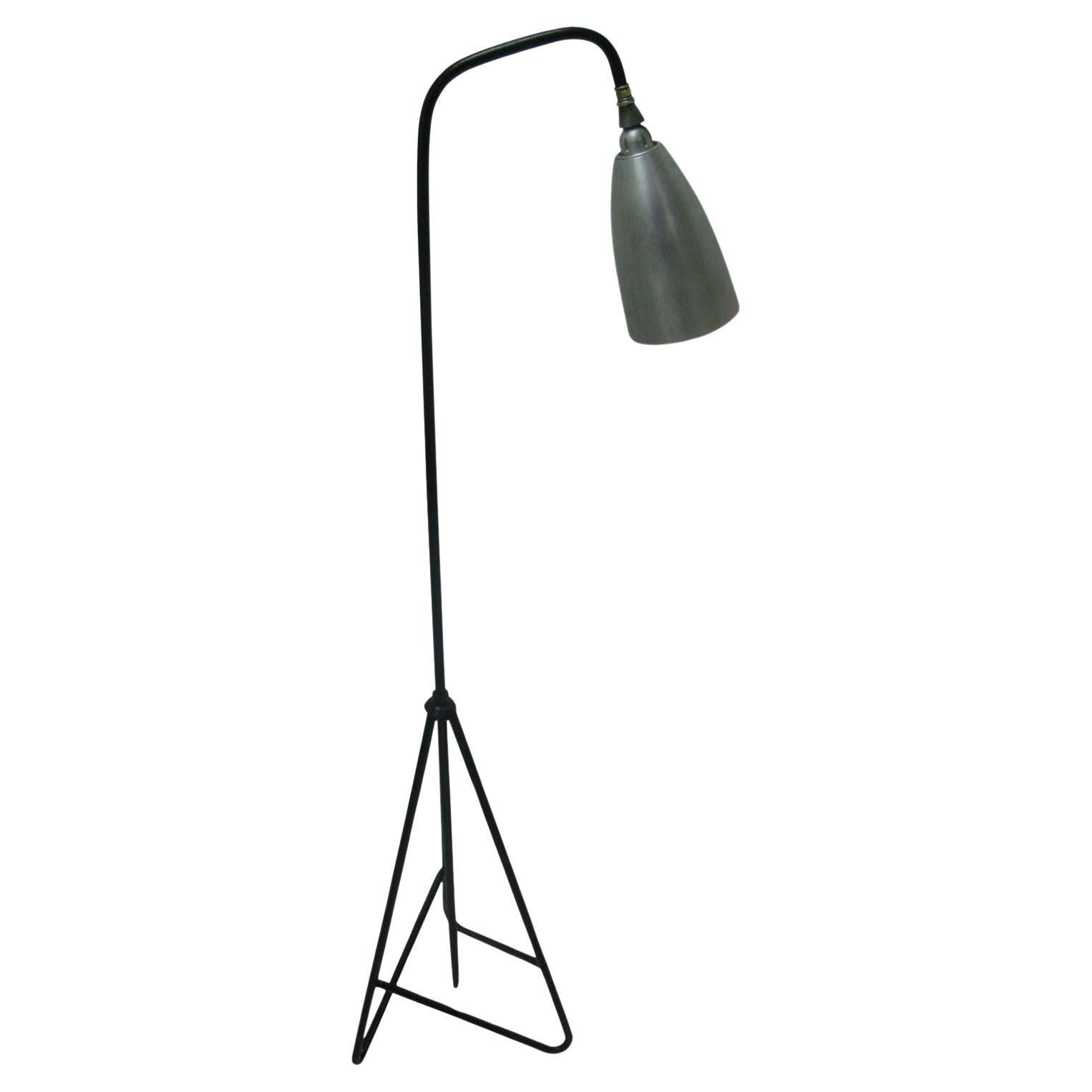 Mid-Century Modern Floor Lamp in the Style of Greta Grossman Grasshopper Lamp For Sale