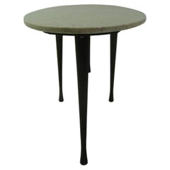 Mid-Century Modern Elliptical Italian Marble Cocktail Table