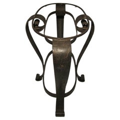 Französischer Konsolentisch mit Eisenmarmorplatte aus der Mitte des Jahrhunderts