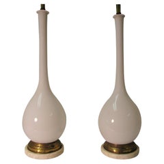 Paar Vintage-Tischlampen aus Muranoglas mit Gehäuse aus der Mitte des Jahrhunderts von Archimede Segus