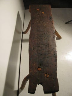 19th Century Handmade Oak Bench