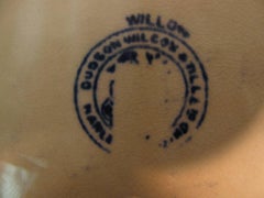 Late 19th Century Large Blue Willow Transfer Ware Deep Platter