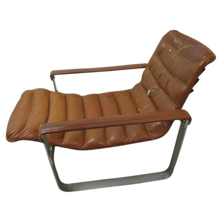 Finnish Mid Century Modern Ilmari Tapiovaara Lounge Chair with Ottoman For Sale