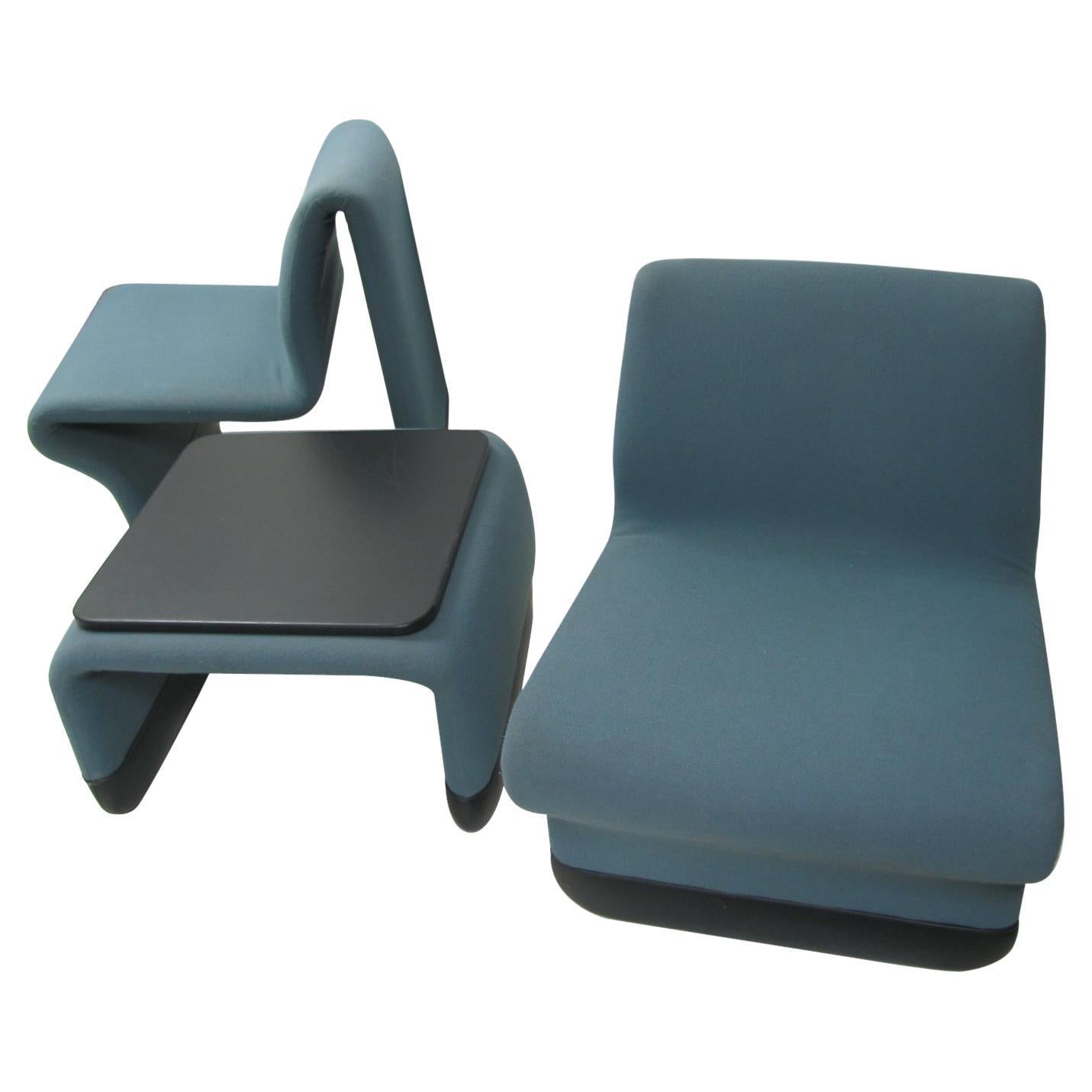 Paul Boulva fauteuils de salon trois pièces modernes mi-siècle avec table