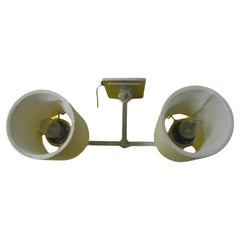 Coppia di lampade neoclassiche in acciaio inox spazzolato di Urban Archeology