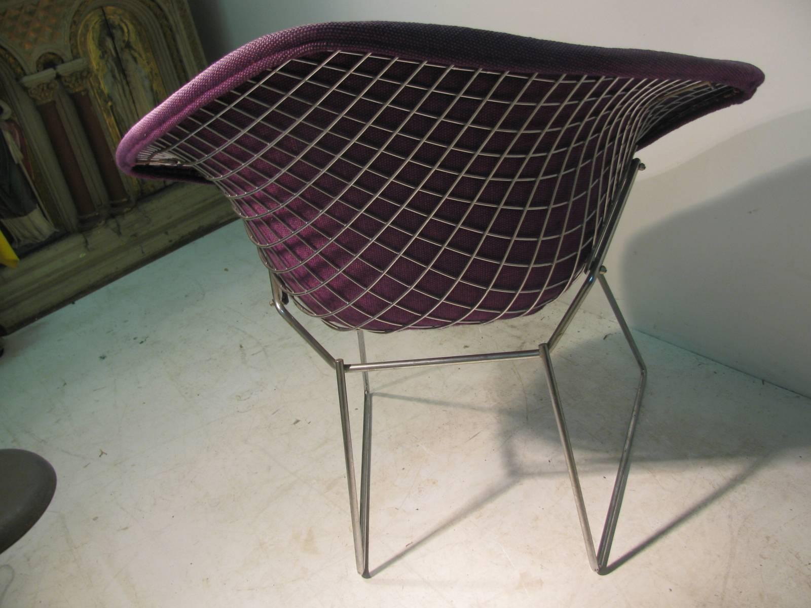 American Pair of Mid-Century Modern Knoll Diamond Chairs by Harry Bertoia