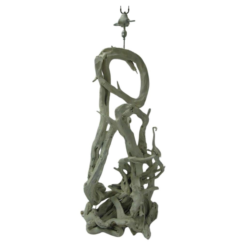 Américain Lampadaire massif et sculptural en bois flotté, d'époque The Moderns, circa 1960 en vente