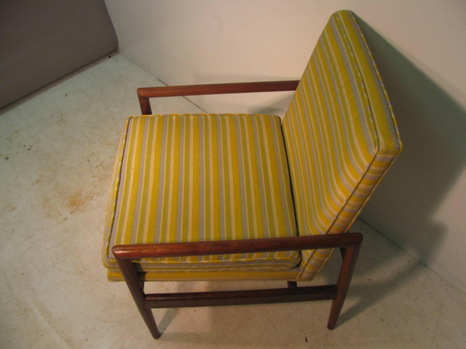 Pair of Mid-Century Modern Danish Teak Lounge Chairs by Grete Galk 2