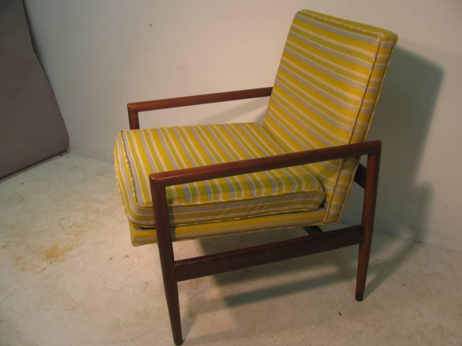 Pair of Mid-Century Modern Danish Teak Lounge Chairs by Grete Galk 5